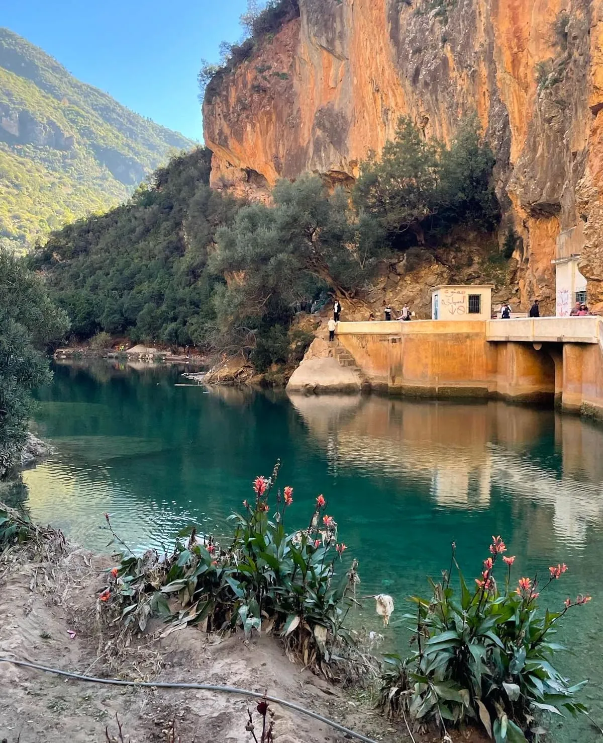 fresh green water in Akchour